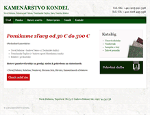 Tablet Screenshot of kamenarstvo.pomnik.sk